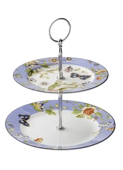 Cottage Garden Two-Tier Cake Stand